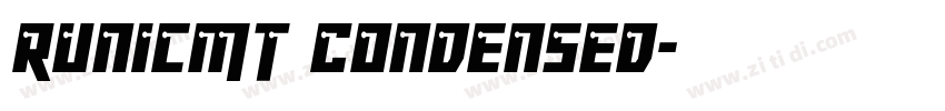 RunicMT Condensed字体转换